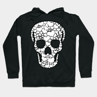 Skull with Hearts Hoodie